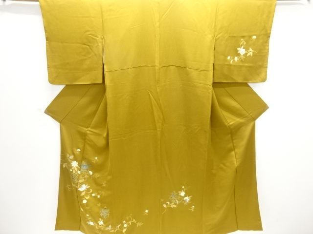 JAPANESE KIMONO / HOMONGI / KINSAI / FLOWER ARABESQUE